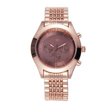 Rose Gold Alloy Men′s Wrist Watch for Waterproof